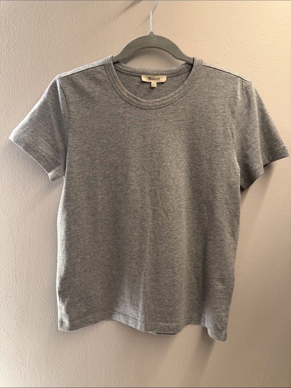 Madewell Heather Gray Short-Sleeve Crewneck Tee